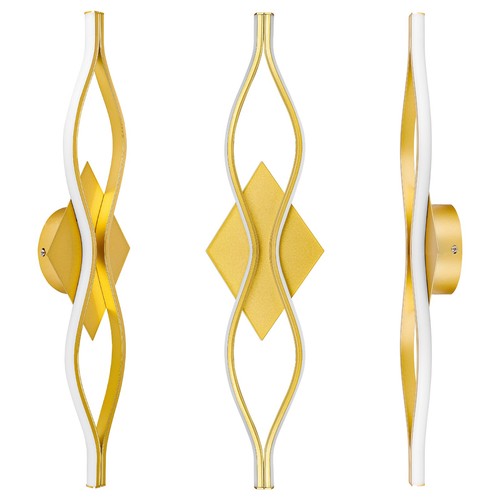 Led wandleuchte gold - led,