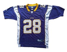 Reebok Adrian Peterson Minnesota Vikings NFL Jersey Trikot lila Vintage M