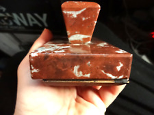 Luxus Antik Marmor Löschwiege Stempel Löschblatt Tinte Vintage rotbraun weiss