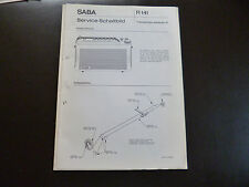 Original Service Manual SABA  Transeuropa  automatic K