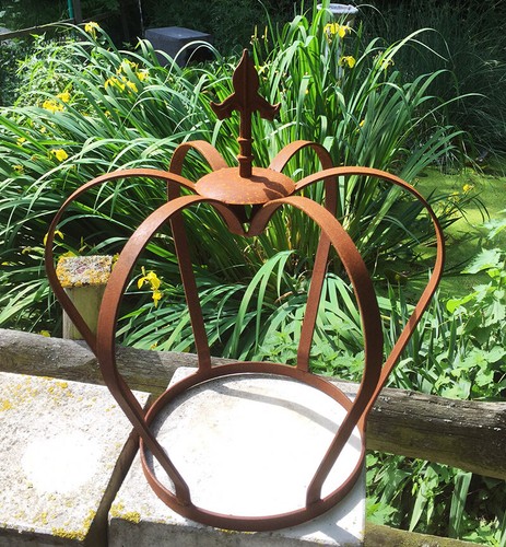 Edelrost krone 54x50cm - edelrost,