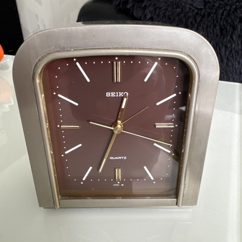 Seiko tischuhr quartz mit - tischuhr,