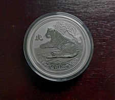 Lunar II Tiger 2010 5 oz Silber