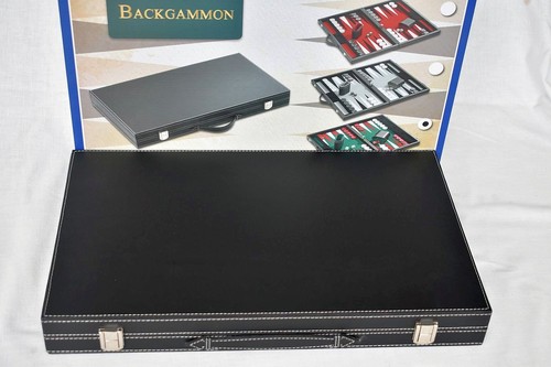 Backgammon kunstleder groß - kunstleder,