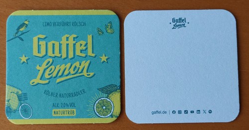 Bierdeckel gaffel lemon - 1,