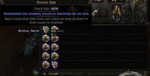 Divine orb softcore path - 5x, orb-softcore