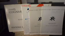 JAMES COIGNARD - 4 VINTAGE-Dokumente v. 1979/80 zu "SCULPTURES" + "PAINTURE" TOP