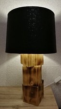 Lampe aus Palettenholz Tischlampe Nachttischlampe Schreibtischlampe