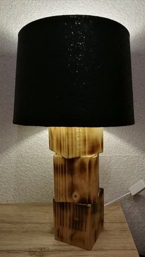 Lampe aus palettenholz - aus,