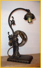 70 er Jahre Massiv Messing Lampe Jugendstil Tischlampe Rarität Alt  Lampe 2 Anja