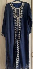  „Elegante Arabische Abaya Kleid Kaftan Damen Maxikleid Hijab Dubai Orient