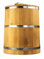 Holzgefäß 70l eichenholz - holzgefäß,