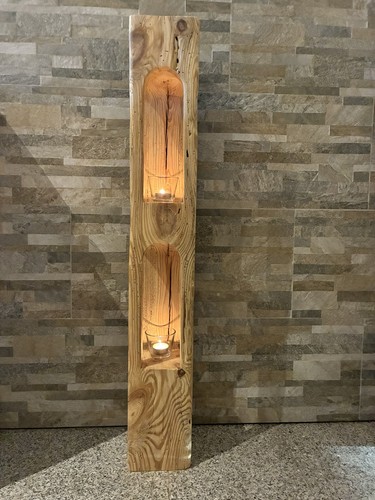 Windlicht laterne altholz - ,