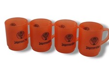 ⚡Jägermeister Tasse Becher Tee Kaffee Glas Hirsch Jäger Orange 4x Stück⚡