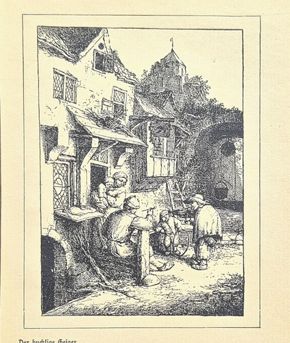 Alte lithographie der - lithographie,,