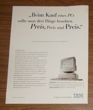 Seltene Werbung IBM PC 300 486
