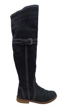 ⭐️ Tamaris Overknee Stiefel Wildleder Schwarz Gr.38 Echtleder Sexy Langschaft 