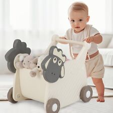 Lauflernwagen Kinder Lauflernhilfe mit 18 L Stauraum zum Schieben & Ziehen