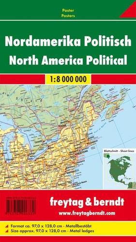 Nordamerika politisch 8 - nordamerika, 1:8