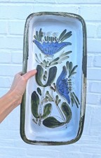 Albert Thiry 70er Vallauris französische Keramik Deko Tablett Platte signiert selten