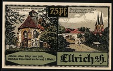Notgeld Ellrich 1921, 75 Pf