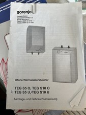 Gorenje Boiler TEG S5U Boiler