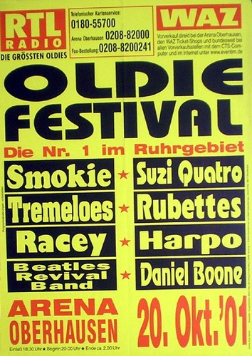 Oldie festival konzertplakat - oldie,