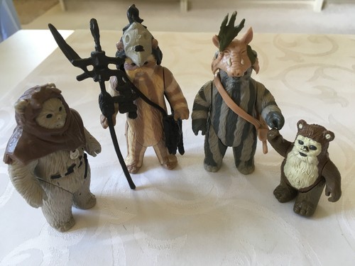 Vintage star wars rotj - 4, ewoks