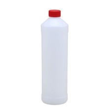 90 x 1000 ml fassende rund Kunststoffflasche inkl. Schraubverschluss in Rot