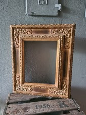 Massiver Echtholz Rahmen Barock Groß Gold Handgeschnitzt
