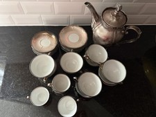 Vintage Dekor Keram-Silber