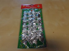 12 Deko Schleifen - Metallic