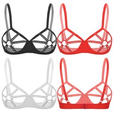 Frauen Oberteil Atmungsaktiv Bh Push-up Bra Balconette Unterwäsche Dessous Top