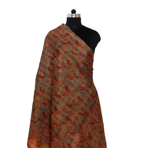 Seide kantha schal - kantha,