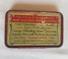 Alte blechdose kant chocolade - alte,