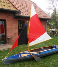 Faltboot , Kajak Segelanlage, für z.B. Kolibri ,RZ 85 ,E 65, RZ 96