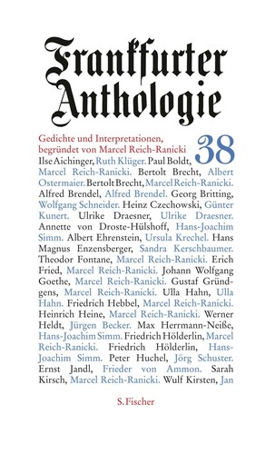Frankfurter anthologie - frankfurter,