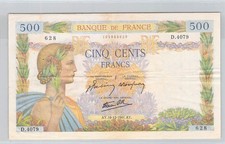 500 Francs La Paix Frankreich