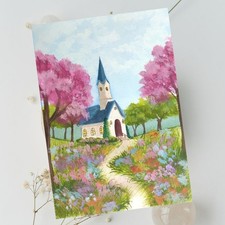 Aquarell Landschaftsgemälde