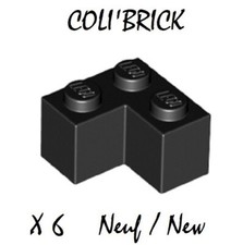 Lego 2357 - 6x Steine Winkel / Brick 2x2 Corner - Schwarz / Black - New Neu