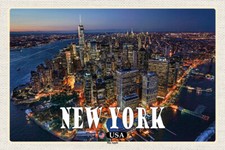 Holzschild New York Big Apple