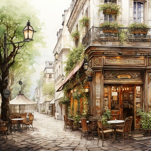 Deko bild paris cafe bistro - deko,