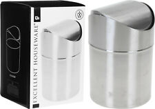 Tischmülleimer Mülleimer Abfalleimer Edelstahl 1,2 Liter Deckel BIO 2. WAHL
