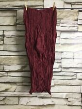 cocon.commerz PRIVATSACHEN ENDLICHENDE  Rock aus Crash Wäscheseide in rot Gr. 2