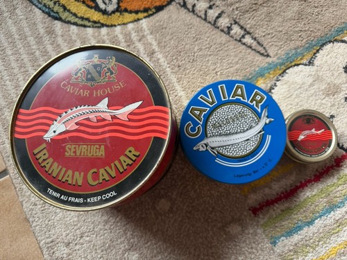 Vintage kaviardosen leer - vintage,