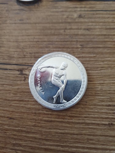 Medaille silber olympiastadt - silber,