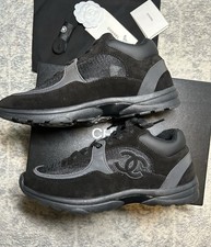 Chanel sneaker black - chanel, suede'