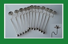 12 Pendelkerzenhalter silberfarben 20 cm für den Baumschmuck sehr gut erhalten