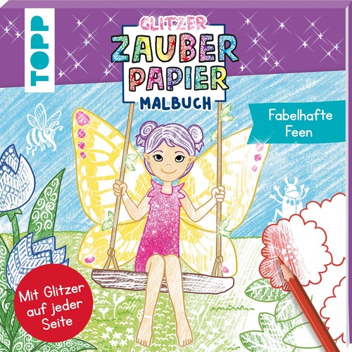 Glitzer zauberpapier malbuch - glitzer,