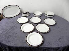 6 Pers. Speiseservice Porzellan - Hutschenreuther - Serie Olivia 63